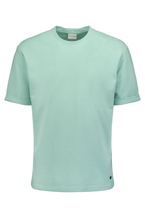 T-SHIRT CREWNECK SOLID JACQUARD MINT 1
