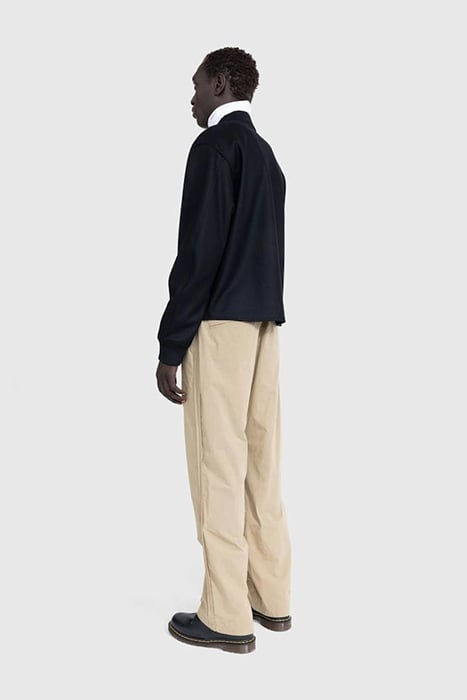 JIL SANDER – FULL-ZIP WOOL MELTON JACKET BLACK 3