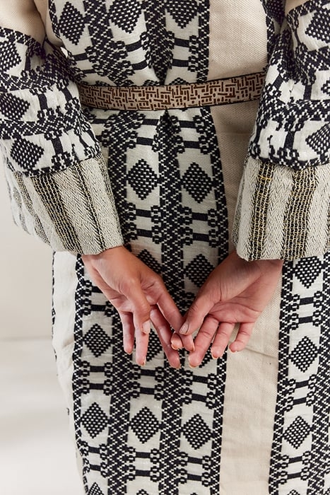 JACKET EXCLUSIEVE JACQUARD BLACK-IVORY 5