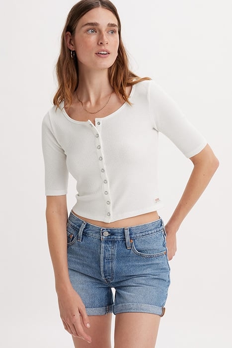 DRY BUTTON-DOWN SHIRT WHITE 4