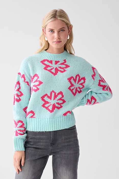 LM-SBFUN FLOWER KNIT LIGHTBLUE 1