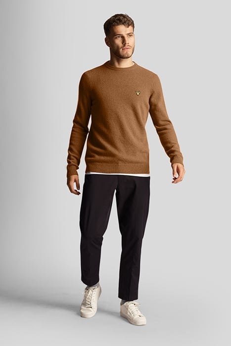 CREW NECK LAMBSWOOL BLEND JUMPER FARRIER BRONZE 3