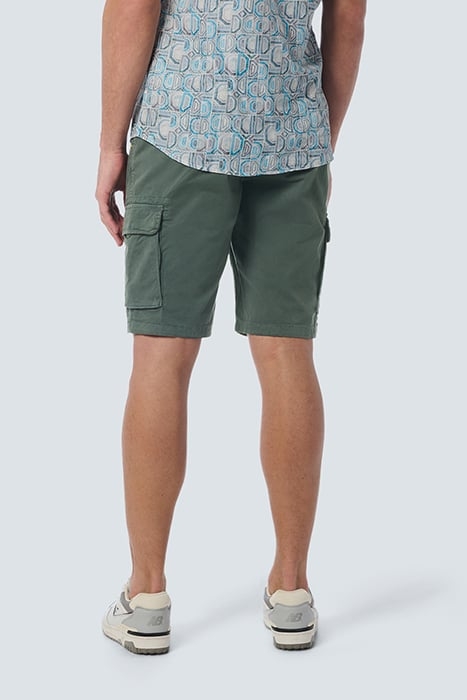 SHORT CARGO GARMENT DYED + STONE WASHED STRETCH STEEL 2