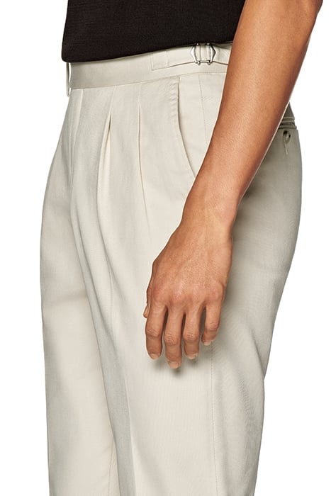 SAND SLIM LEG TAPERED TROUSERS SAND 4