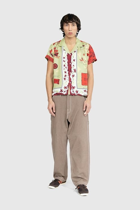 BODE – GUAM SHORT-SLEEVE SHIRT GREEN/RED 2