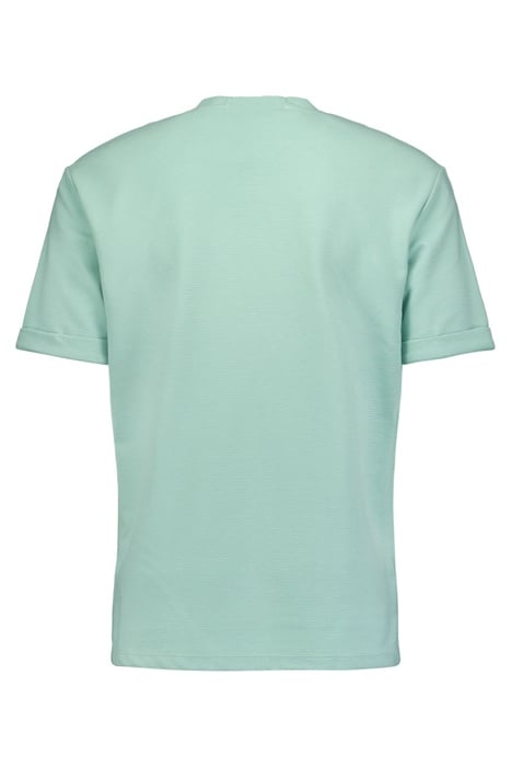 T-SHIRT CREWNECK SOLID JACQUARD MINT 2