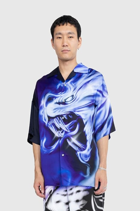 GERRIT JACOB – SATIN PRINTED SHIRT LILAC 1