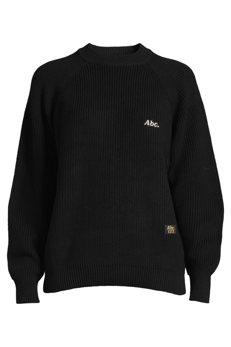 ABC. – RIBBED CREWNECK BLACK 3