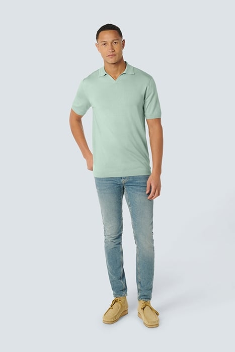 PULLOVER SHORT SLEEVE POLO SOLID MINT 3