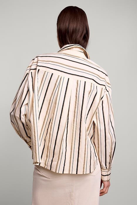 BLOUSE STRIPE POPLIN IVORY 5