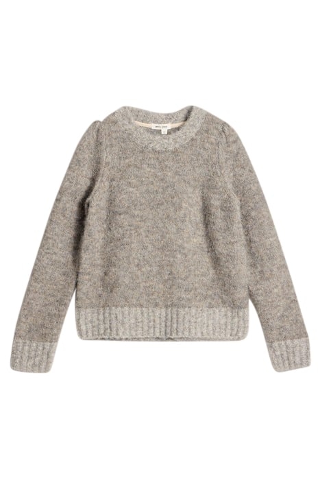 PAIGE PUFF SLEEVE JUMPER MID GREY 3