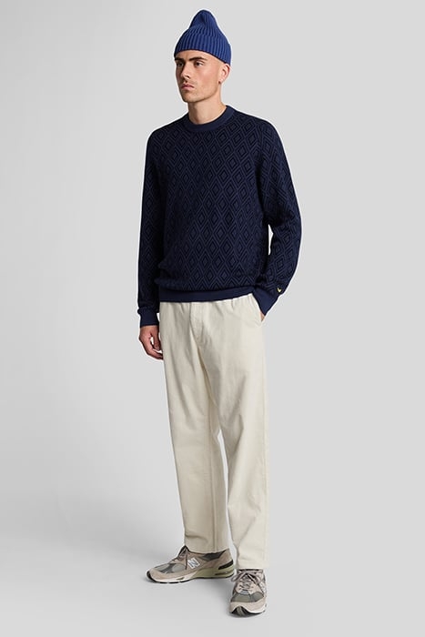 MONOGRAM INTARSIA JUMPER NAVY NIGHT 3