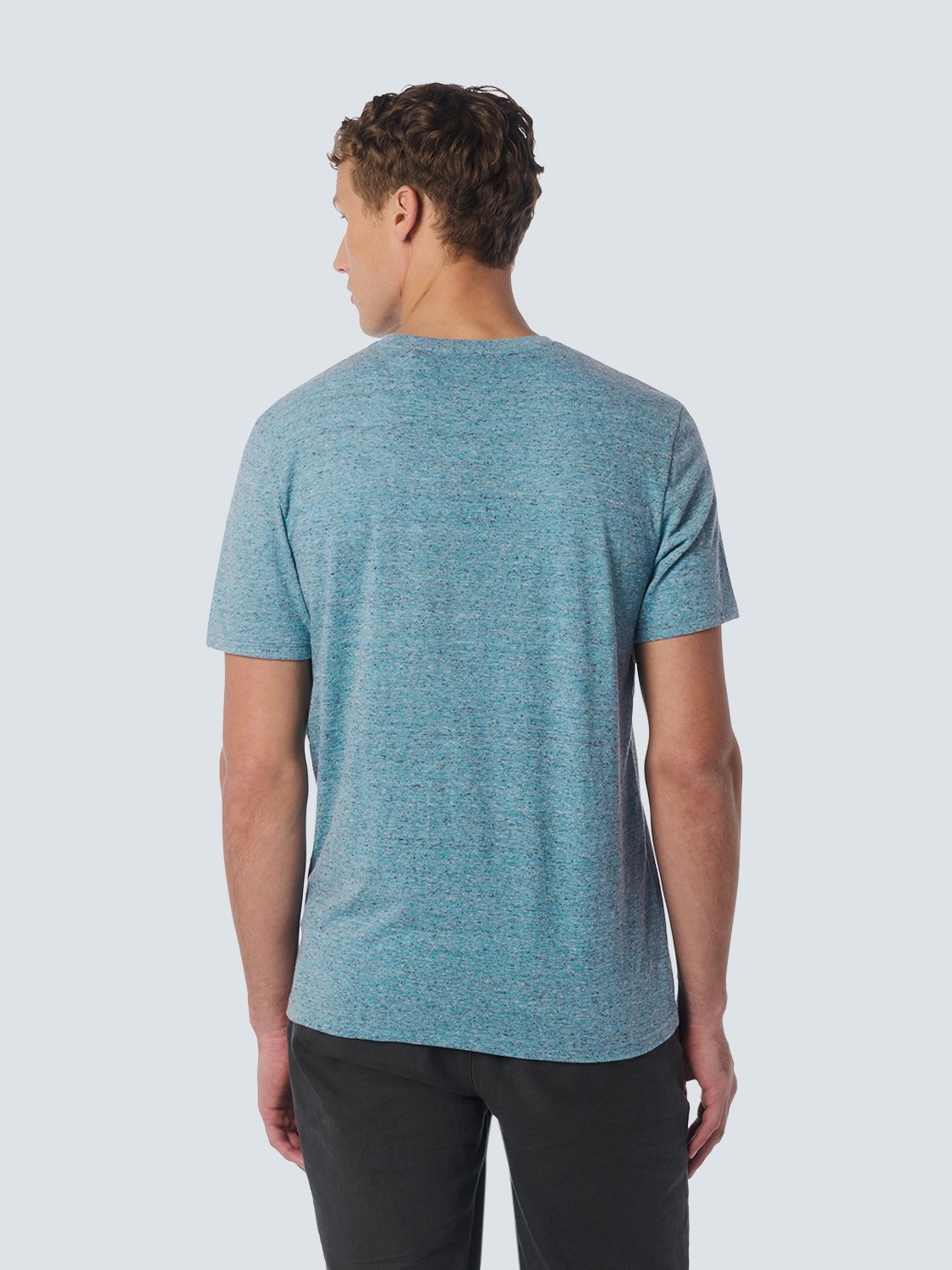 T-SHIRT CREWNECK MULTI COLOURED MELANGE AQUA 2