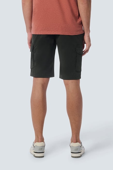 SHORT CARGO GARMENT DYED + STONE WASHED STRETCH MOTORBLACK 2