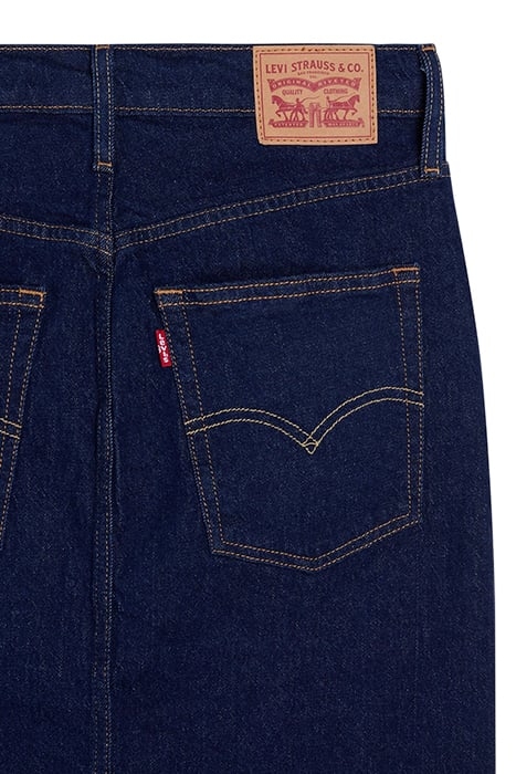 LSESIDE DENIM SKIRT NAVY 8