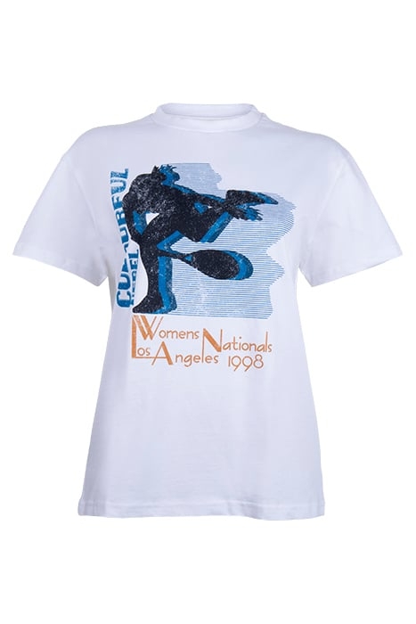 CR WOMEN NATIONALS TENNIS LOOSEFIT TEE WHITE 1