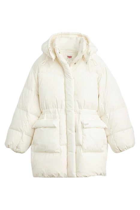 MID PUFFER COAT IN ECRU 3