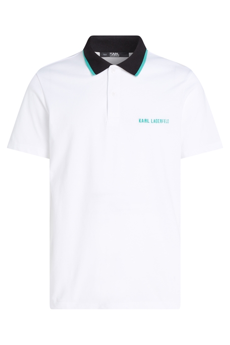 POP COLOR DETAIL POLO WHITE 1