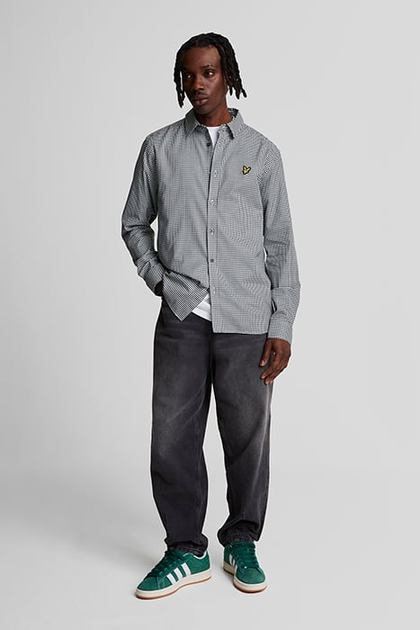 SHEPHERD CHECK SHIRT DARK NAVY/ WHITE 3