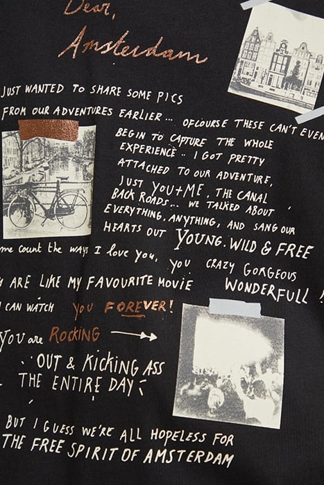 DEAR AMSTERDAM RELAXED FIT T-SHIRT EVENING BLACK 8