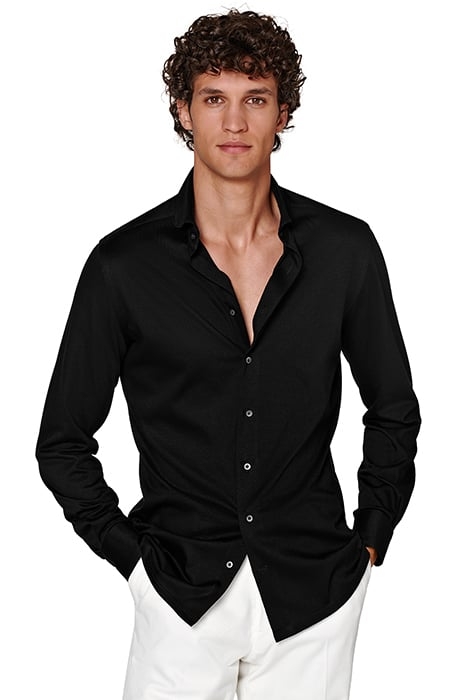 BLACK EXTRA SLIM FIT SHIRT BLACK 1