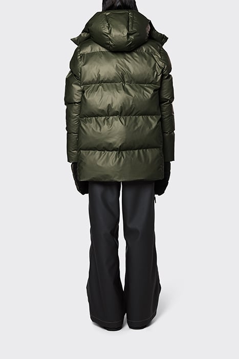 UNISEX BOXY PUFFER PARKA EVERGREEN 3
