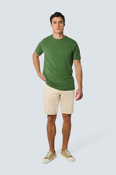 SHORT CHINO GARMENT DYED TWILL STRETCH CREAM 3