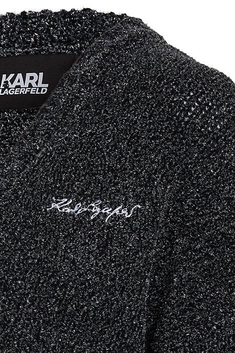 SPARKLE YARN CARDIGAN CHARCOAL 3