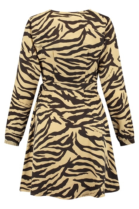 ALARA LEOPARD SHORT DRESS CAMEL 2