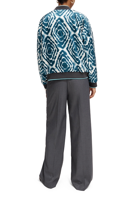 REVERSIBLE BOMBER JACKET DISCO TIE DYE BOTTLE GREEN 3