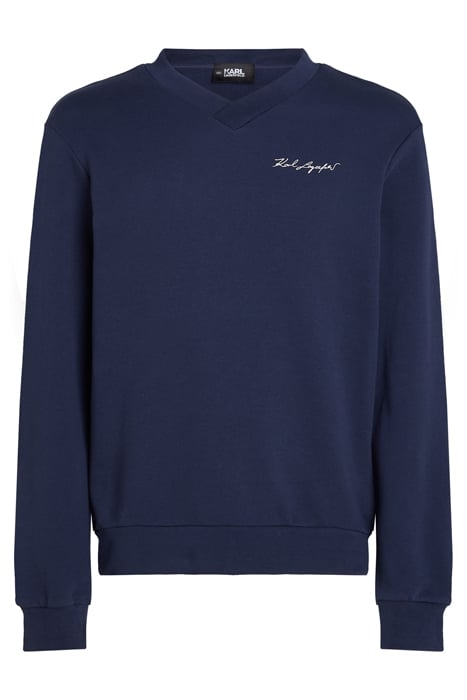 KARL LAGERFELD LOGO VNK SWEAT BLACK IRIS 1