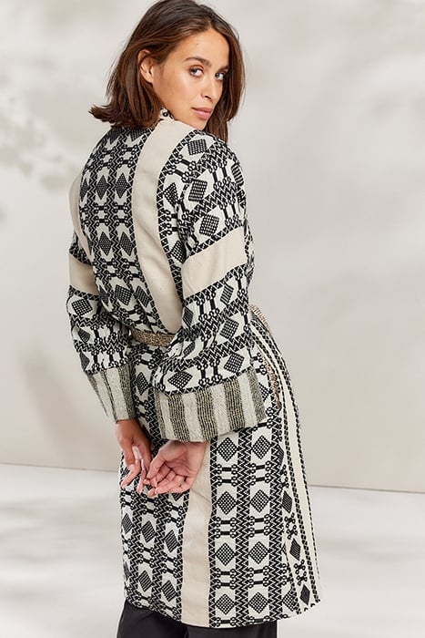 JACKET EXCLUSIEVE JACQUARD BLACK-IVORY 2