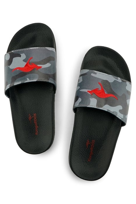 SUPER SHOES - K-SLIDE KIDS JET BLACK/CAMO 2