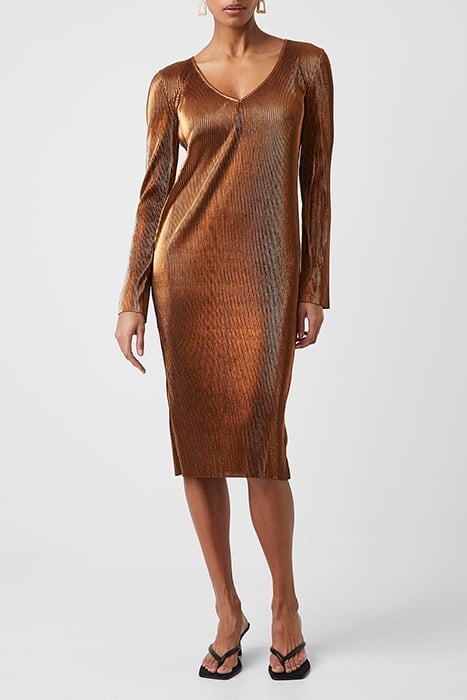 TAINA METALLC PLEATD JRSY DRSS MISC. 1