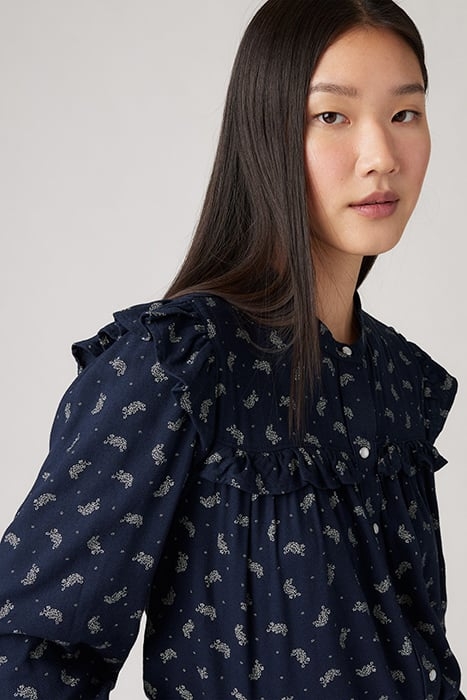 GIANNA BUTTON-DOWN SHIRT NAVY 5