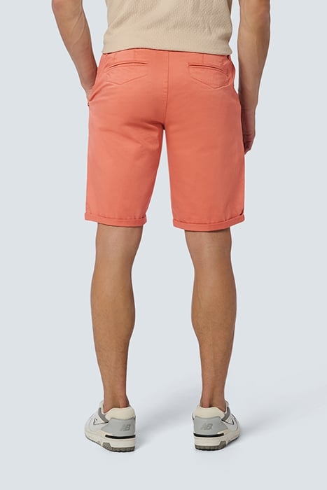 SHORT CHINO GARMENT DYED TWILL STRETCH MELON 2
