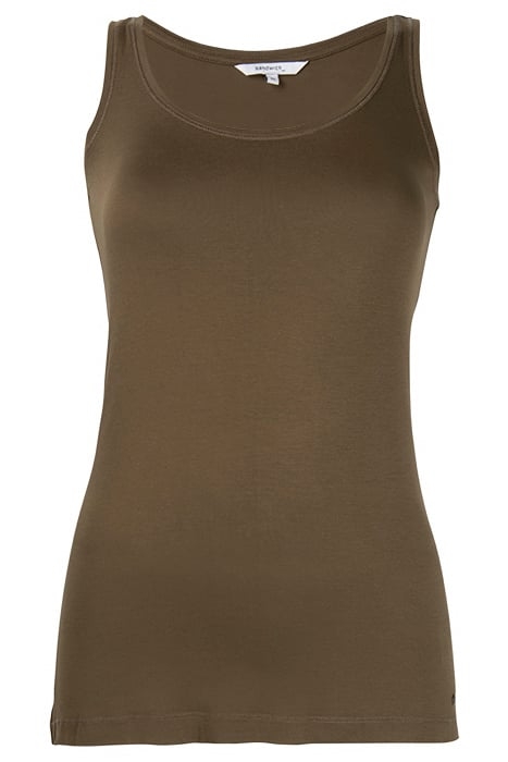 T-SHIRT SLEEVELESS 21102054 MILITARY OLIVE 1