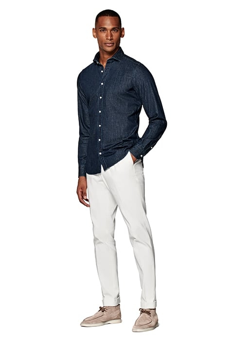 BLUE SLIM FIT SHIRT BLUE 3