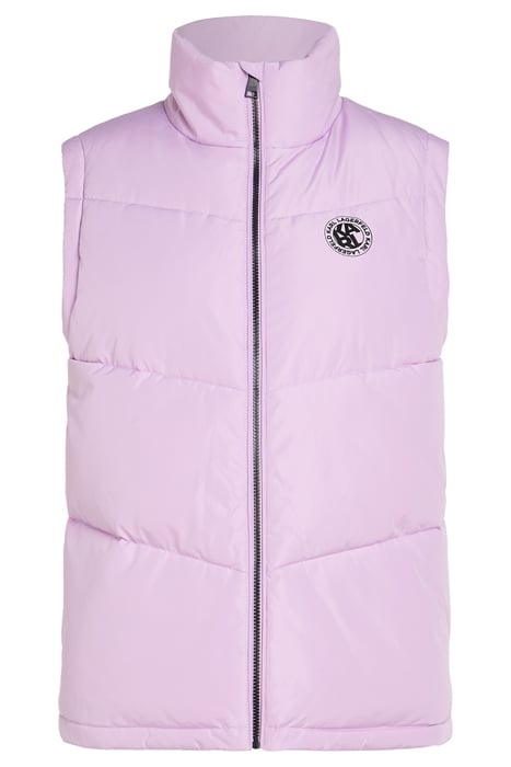SLEEVELESS ATHLEISURE PUFFER PASTEL LILAC 1