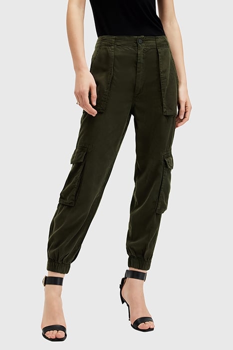 FREDA TENCEL TROUSER KHAKI GREEN 7