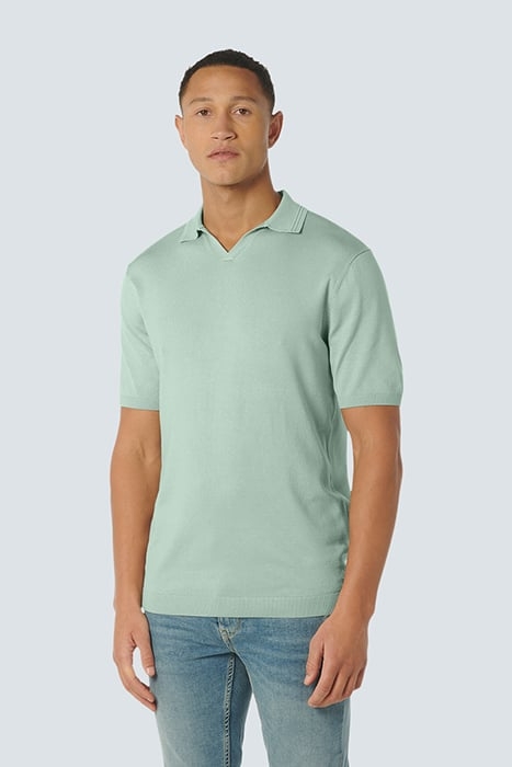 PULLOVER SHORT SLEEVE POLO SOLID MINT 1