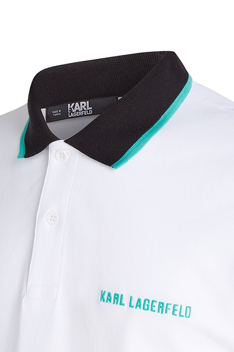 POP COLOR DETAIL POLO WHITE 3