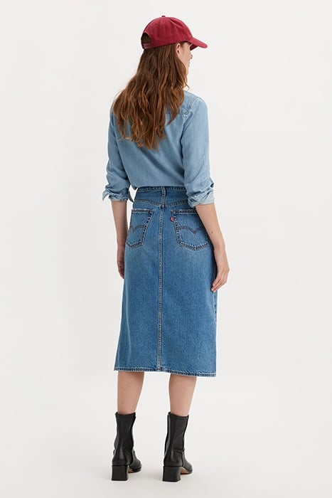 SIDE DENIM SKIRT MULTICOLOUR 2