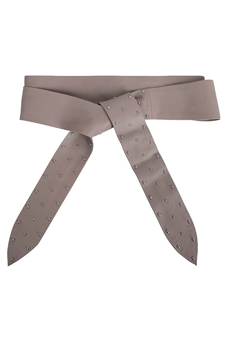 SHIRO LEATHER WRAP STUD BELT TIMELESS TAUPE 1