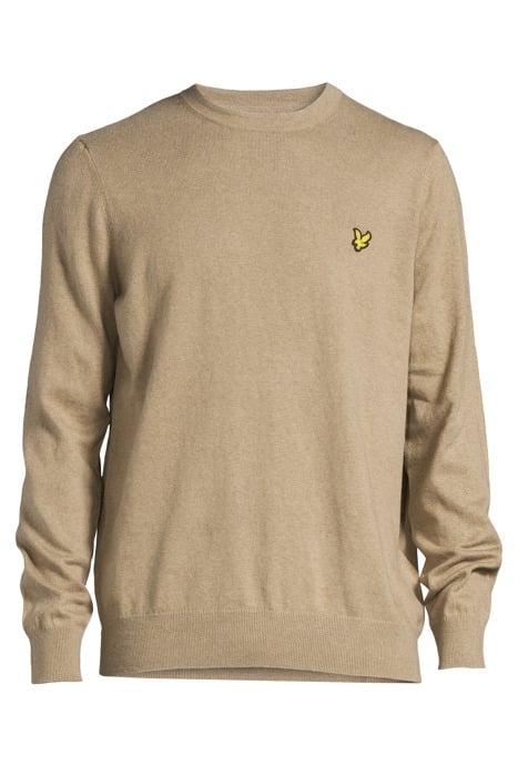 COTTON MERINO CREW NECK JUMPER SAGE UNIFORM 3