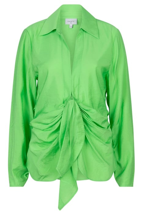 PANSY DRAPEY BLOUSE GREEN FLARE 3