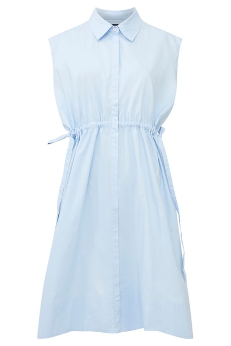 FRENCH CONNECTION RHODES POPLIN SHIRT DRESS CASHMERE BLUE 3