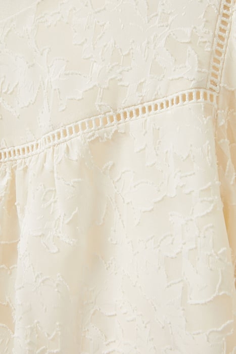 BLOUSE WITH LATTICE DETAIL IVORY 3