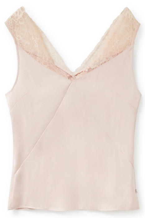 LACE TRIM TANK PEACH WHIP 1