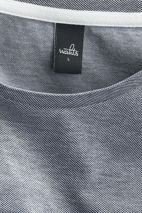 DEAN | PIQUÉ T-SHIRT NAVY WHITE MELANGE 3